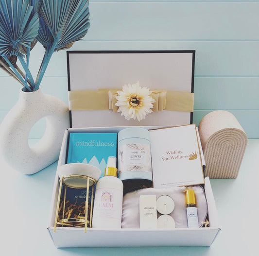 Mindfully Me Gift Box is the perfect hamper for being in the moment. To sit relax and pamper. www.happinesshampers.com.au
